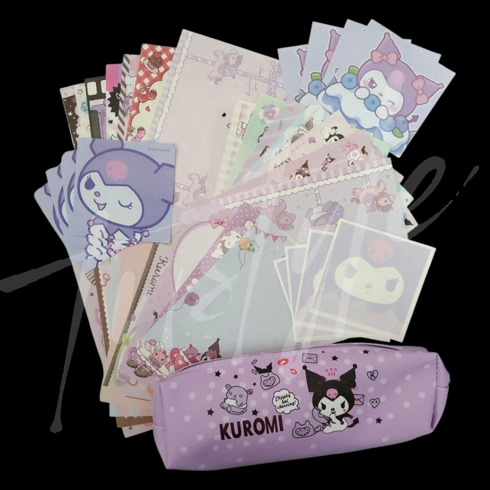 ⭐️3/$30⭐️ Kuromi Memo Sheets & Pencil Pouch